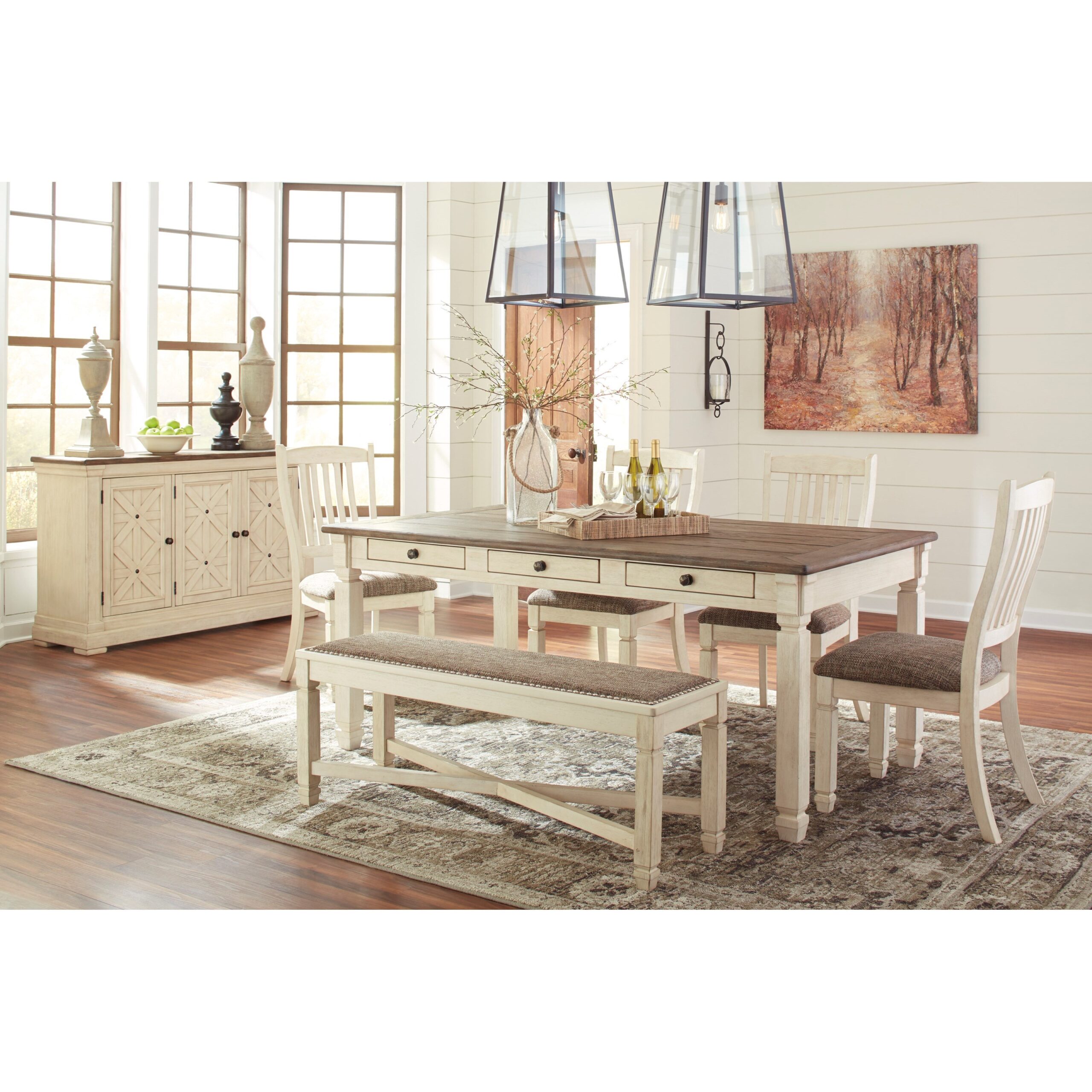 Bolanburg Table & Chair Set with Bench - Ashley Furniture - Image 4