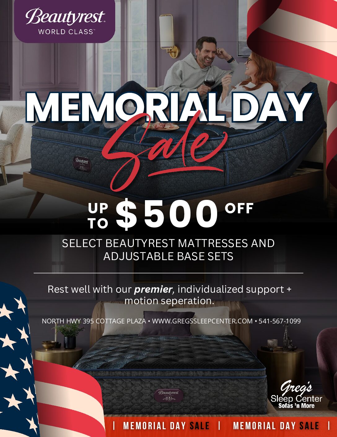 Memorial Day Sale Greg's Sleep Center